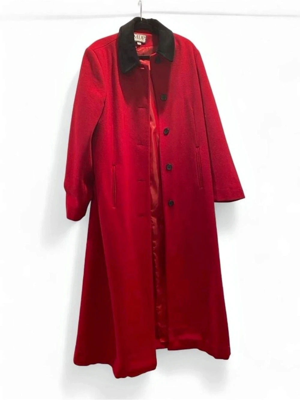 MDP Mario de Pinto Long Red Coat Size 12T Like New